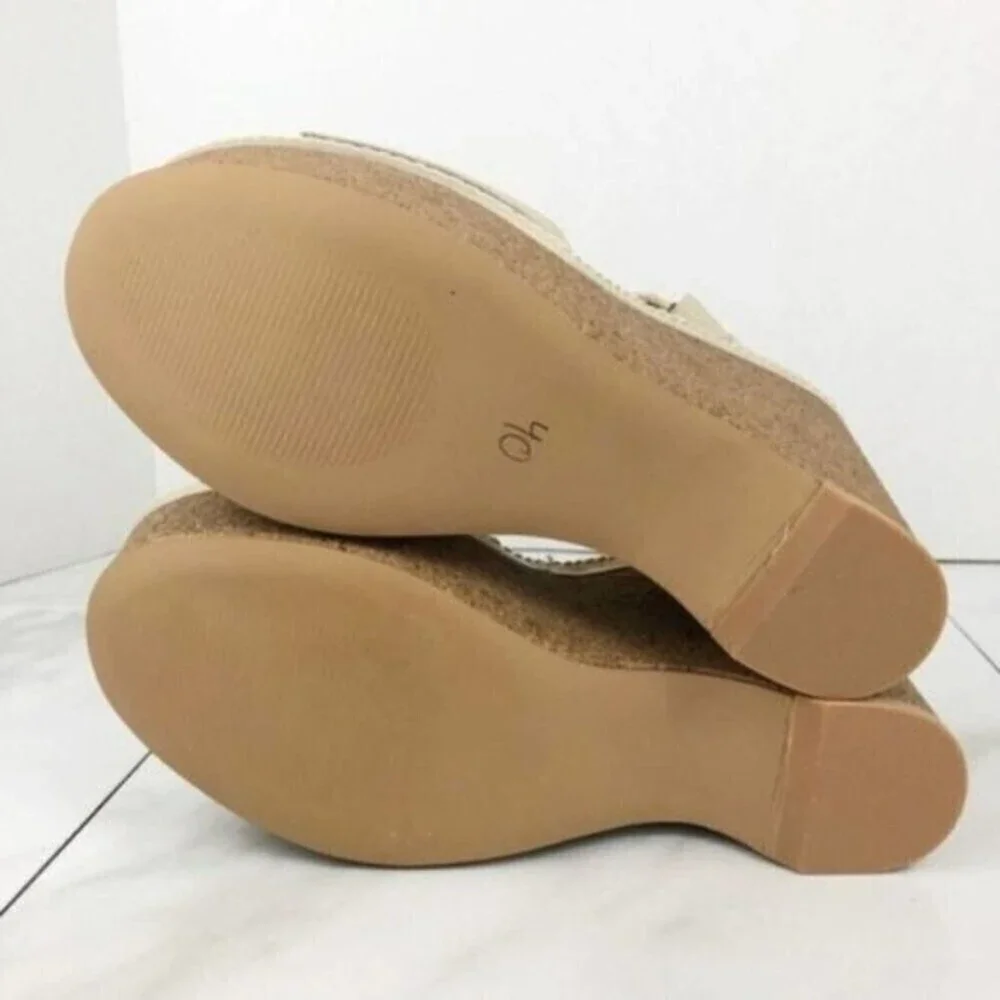 STEVE MADDEN Shayne Gold Kork Wedges